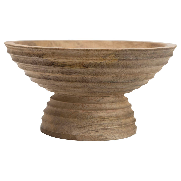 Bowl con Pedestal de madera