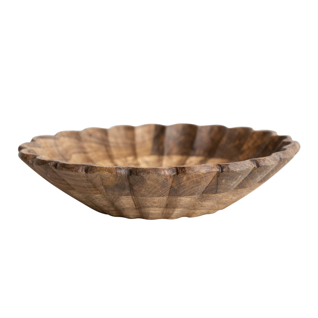 Bowl de madera ondas