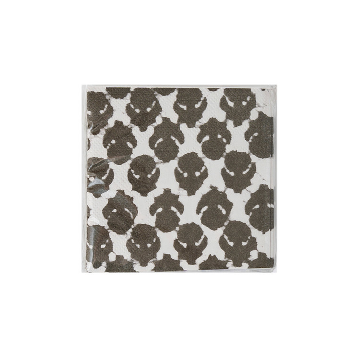 Servilletas Cocktail Papel Floral Black