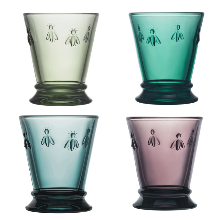 Set 4 Vasos Abeja Colores