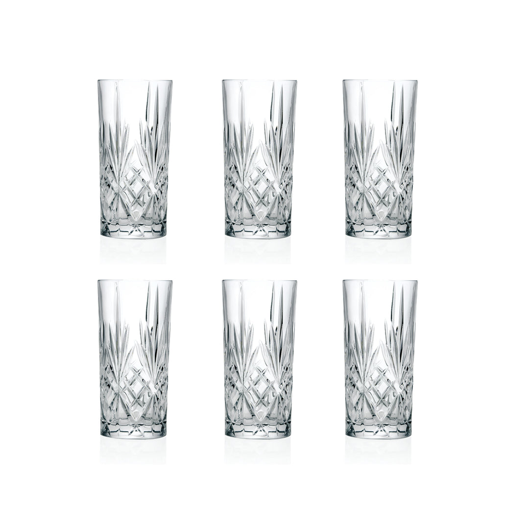 Set 6 Vasos Longdrink Melodia