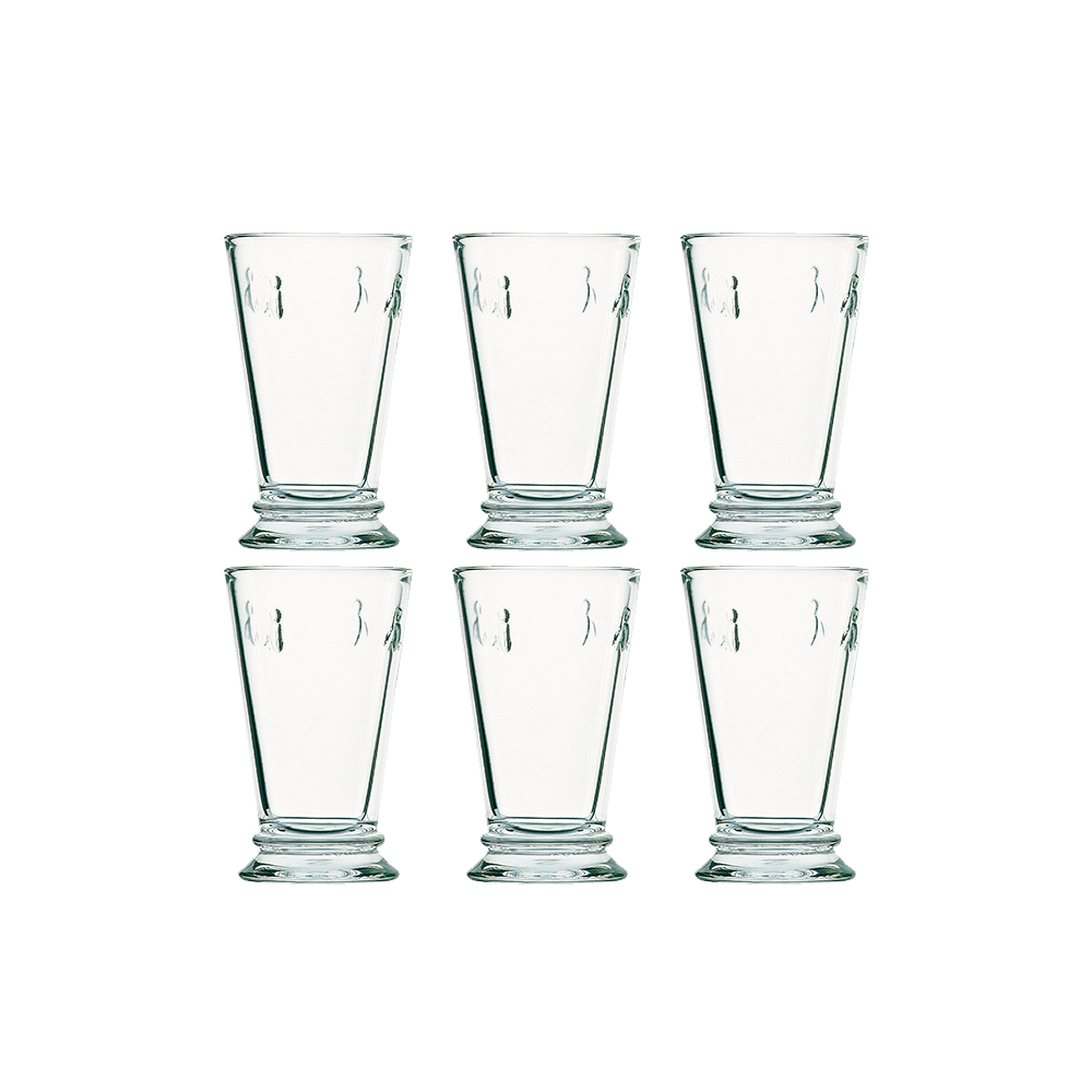 Set 6 Vasos Altos Abeja 310 ml