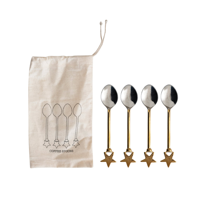 Set Cucharitas doradas Estrella