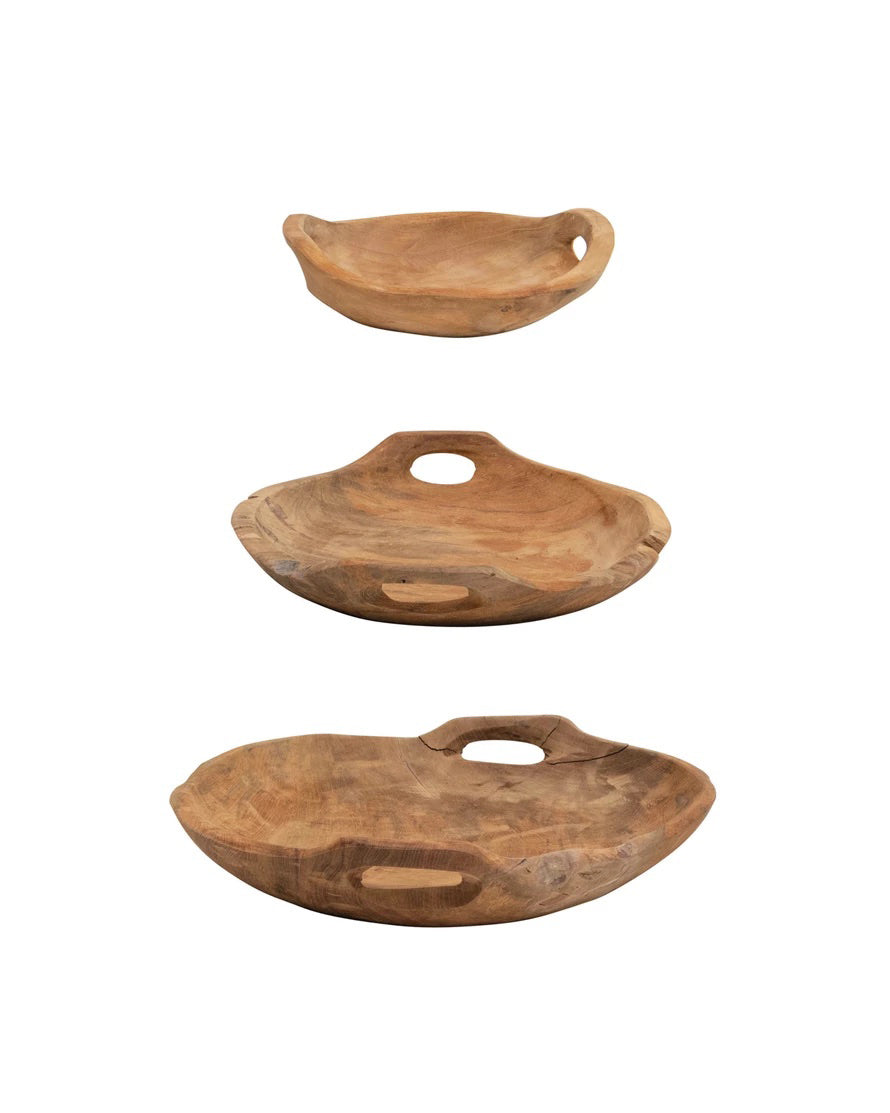 Bowl de Madera con asas